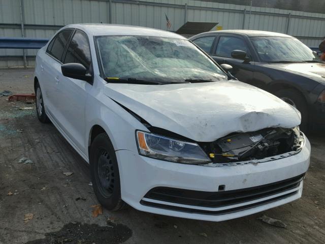 3VW1K7AJXFM406157 - 2015 VOLKSWAGEN JETTA BASE WHITE photo 1