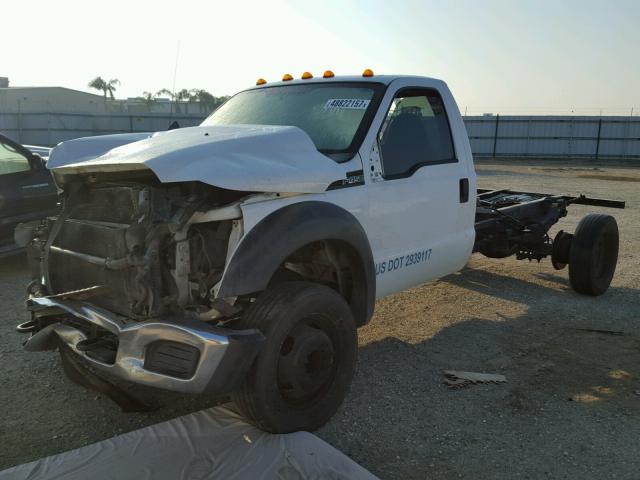 1FDUF4GT0CEB44898 - 2012 FORD F450 SUPER WHITE photo 2