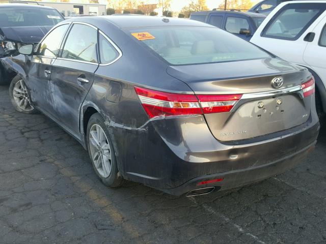 4T1BK1EB4FU150225 - 2015 TOYOTA AVALON XLE GRAY photo 3