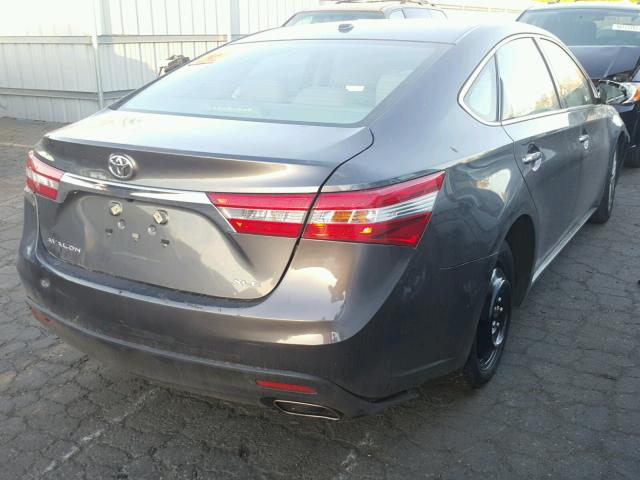 4T1BK1EB4FU150225 - 2015 TOYOTA AVALON XLE GRAY photo 4