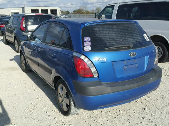 KNADE163476189248 - 2007 KIA RIO 5 SX BLUE photo 3