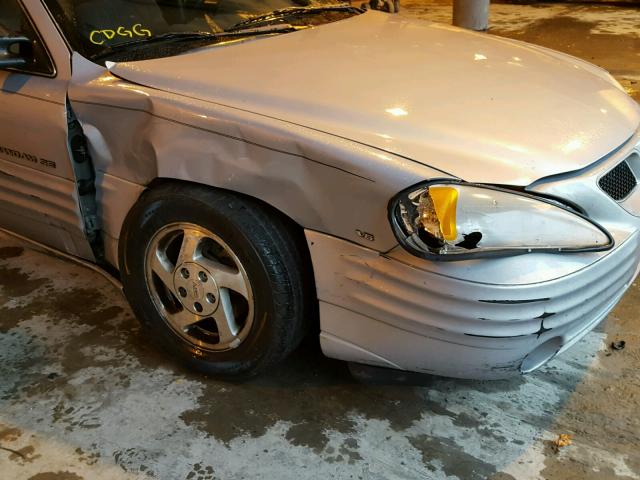 1G2NF52E8YM856326 - 2000 PONTIAC GRAND AM S Gümüş foto 9