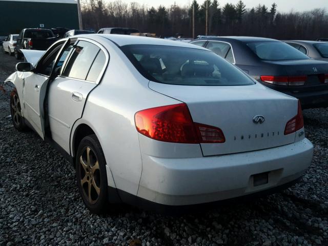 JNKCV51F64M713495 - 2004 INFINITI G35 WHITE photo 3