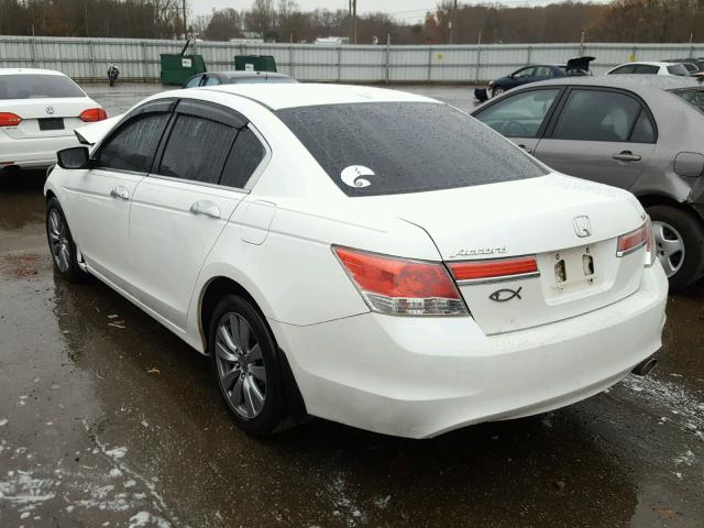 1HGCP3F84BA031046 - 2011 HONDA ACCORD EXL WHITE photo 3