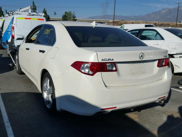 JH4CU26689C028678 - 2009 ACURA TSX WHITE photo 3