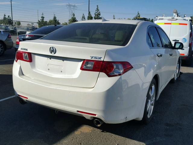 JH4CU26689C028678 - 2009 ACURA TSX WHITE photo 4