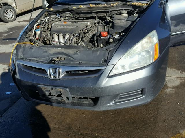 1HGCM568X6A096185 - 2006 HONDA ACCORD EX CHARCOAL photo 7