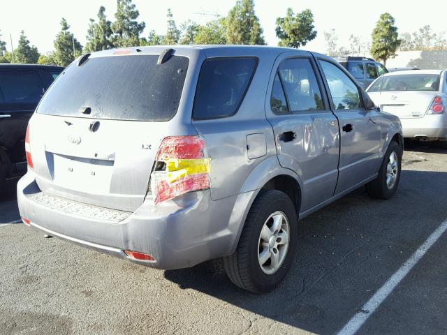 KNDJD736375691345 - 2007 KIA SORENTO EX GRAY photo 4