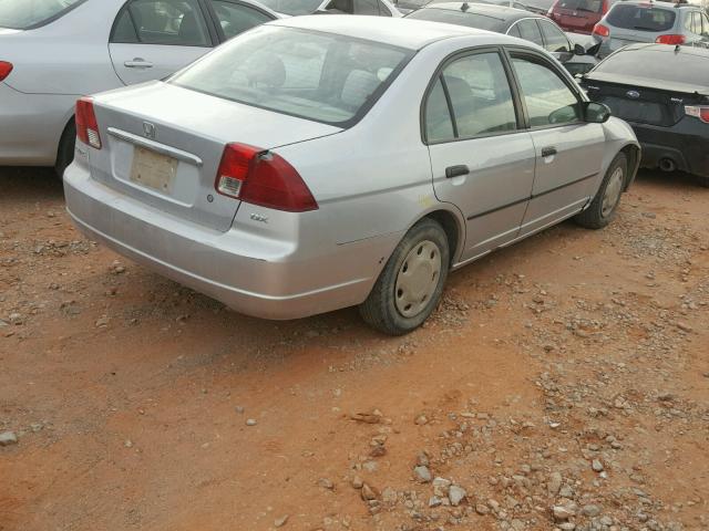 2HGES16183H584848 - 2003 HONDA CIVIC DX SILVER photo 4