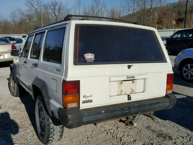 1J4FJ28S1TL216199 - 1996 JEEP CHEROKEE S WHITE photo 3