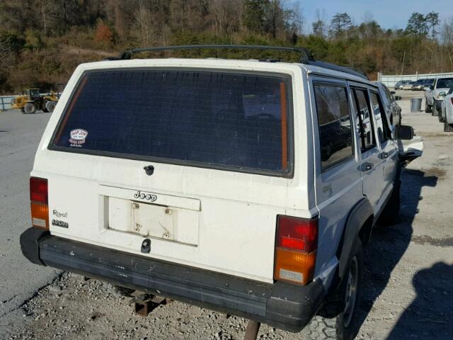 1J4FJ28S1TL216199 - 1996 JEEP CHEROKEE S WHITE photo 4