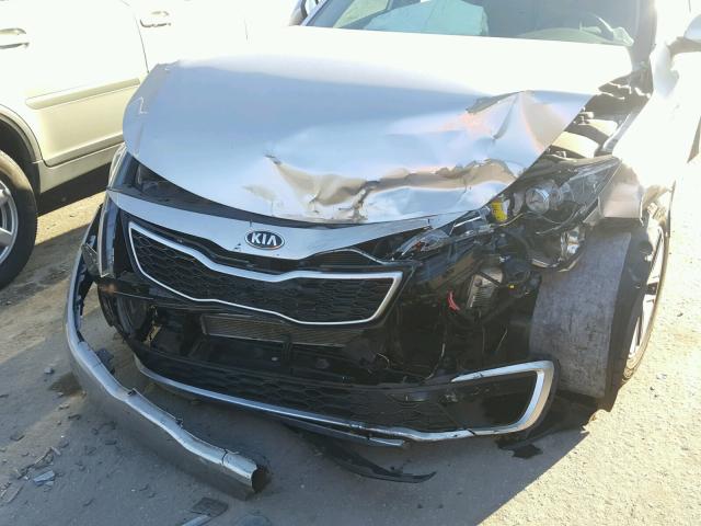 KNAGM4AD9C5032249 - 2012 KIA OPTIMA HYB GRAY photo 9