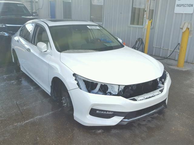 1HGCR2F9XHA129598 - 2017 HONDA ACCORD EXL WHITE photo 1