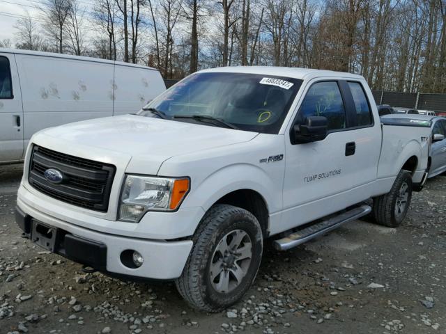 1FTFX1EF5DFD61218 - 2013 FORD F150 SUPER WHITE photo 2