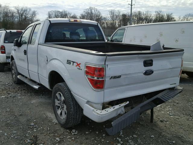 1FTFX1EF5DFD61218 - 2013 FORD F150 SUPER WHITE photo 3