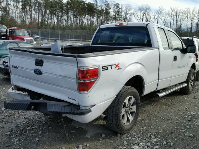 1FTFX1EF5DFD61218 - 2013 FORD F150 SUPER WHITE photo 4