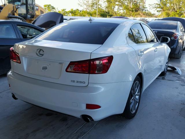 JTHBF5C21D5188942 - 2013 LEXUS IS 250 WHITE photo 4