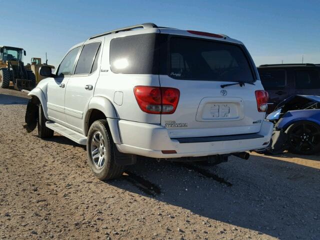 5TDZT38A55S256278 - 2005 TOYOTA SEQUOIA LI WHITE photo 3