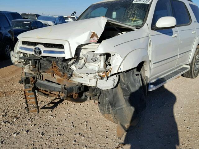 5TDZT38A55S256278 - 2005 TOYOTA SEQUOIA LI WHITE photo 9