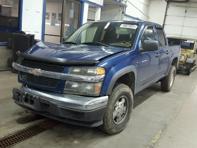 1GCDT136458188335 - 2005 CHEVROLET COLORADO BLUE photo 2