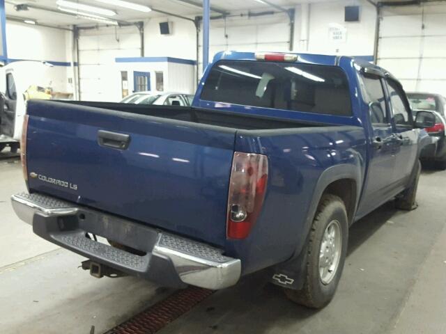 1GCDT136458188335 - 2005 CHEVROLET COLORADO BLUE photo 4