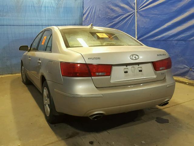 5NPET46F59H468936 - 2009 HYUNDAI SONATA GLS TAN photo 3