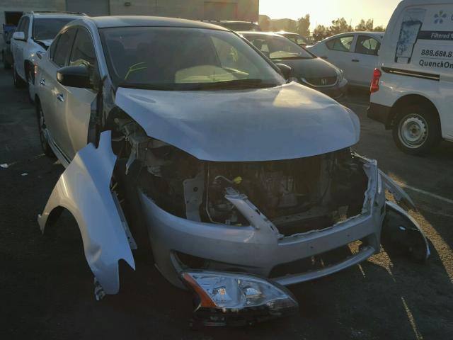 3N1AB7APXDL693044 - 2013 NISSAN SENTRA S SILVER photo 1