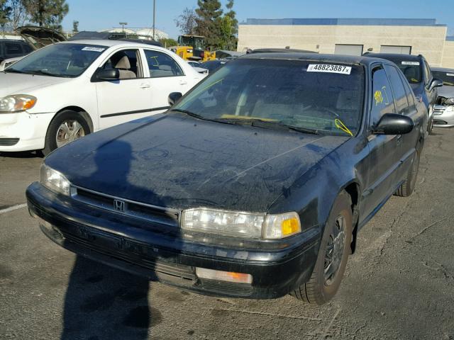 JHMCB7659LC065613 - 1990 HONDA ACCORD LX BLACK photo 2