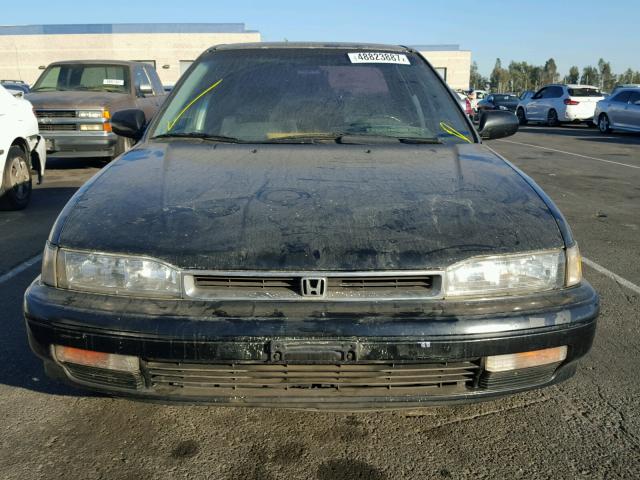 JHMCB7659LC065613 - 1990 HONDA ACCORD LX BLACK photo 9