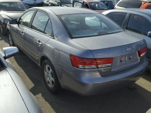 5NPET46CX6H157987 - 2006 HYUNDAI SONATA GL GRAY photo 3