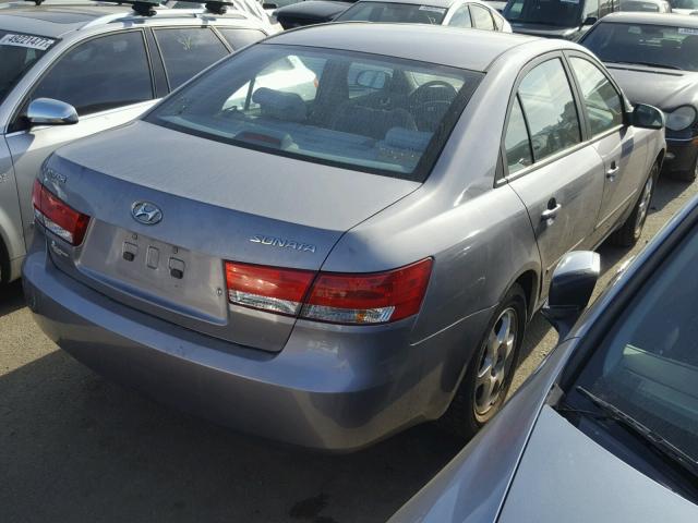 5NPET46CX6H157987 - 2006 HYUNDAI SONATA GL GRAY photo 4