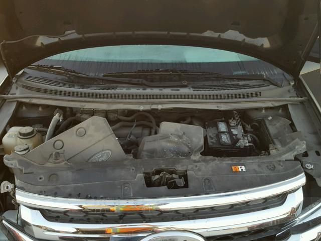 2FMDK4JC3BBB46188 - 2011 FORD EDGE SEL BLACK photo 7