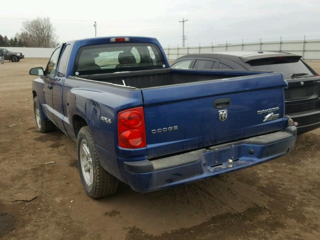 1D7CW3BK0AS143537 - 2010 DODGE DAKOTA SXT BLUE photo 3