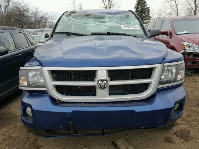 1D7CW3BK0AS143537 - 2010 DODGE DAKOTA SXT BLUE photo 9