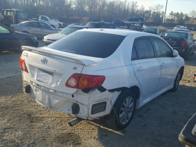 2T1BU40E29C177071 - 2009 TOYOTA COROLLA BA WHITE photo 4