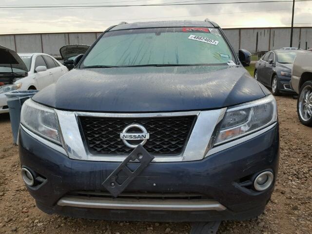 5N1AR2MN4FC649072 - 2015 NISSAN PATHFINDER BLUE photo 9