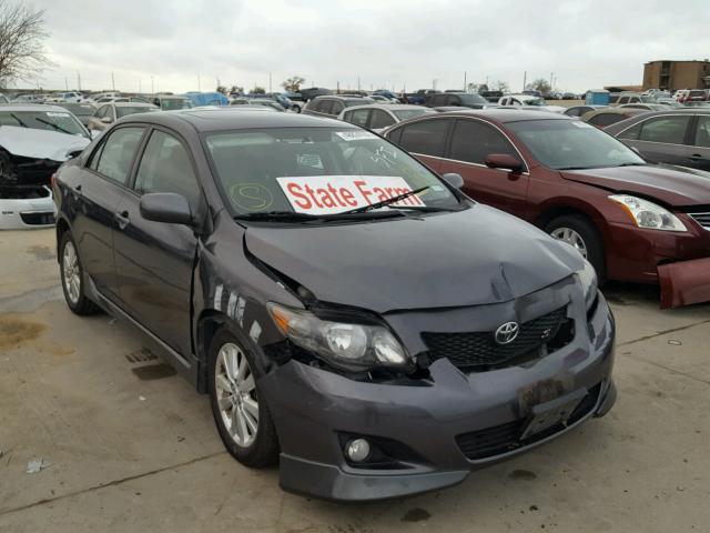 1NXBU40E69Z139048 - 2009 TOYOTA COROLLA BA GRAY photo 1