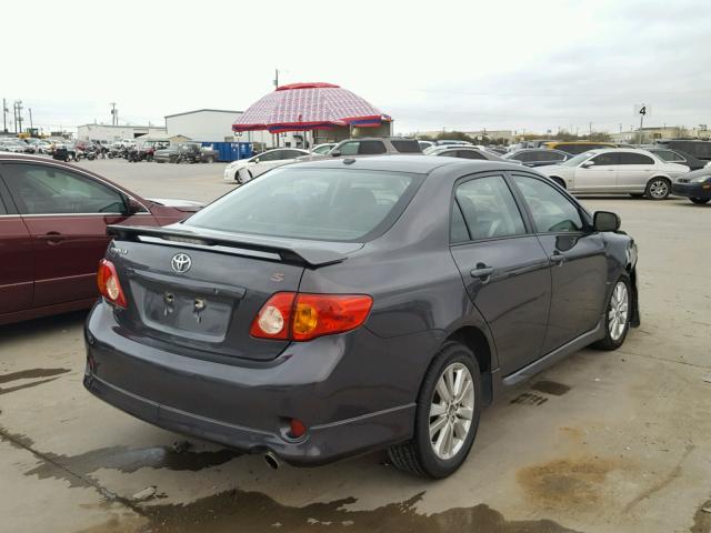 1NXBU40E69Z139048 - 2009 TOYOTA COROLLA BA GRAY photo 4