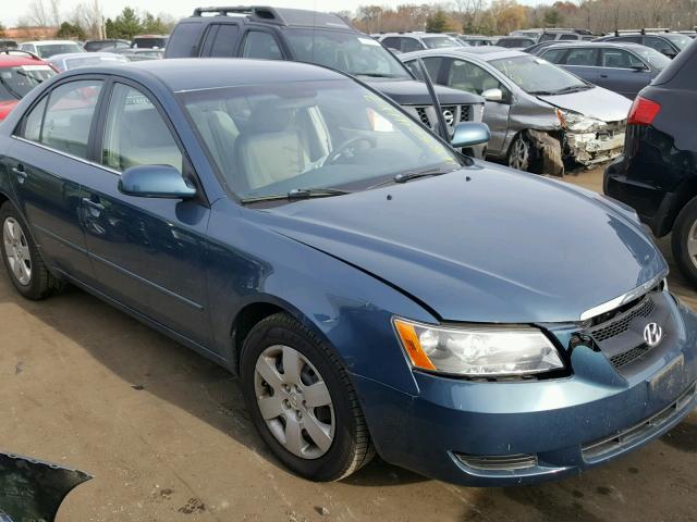 5NPET46C48H329319 - 2008 HYUNDAI SONATA GLS BLUE photo 1