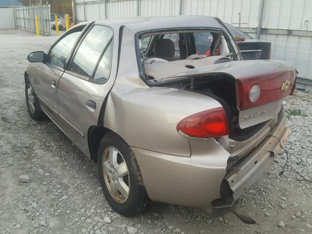 1G1JF52F357181376 - 2005 CHEVROLET CAVALIER L GOLD photo 3