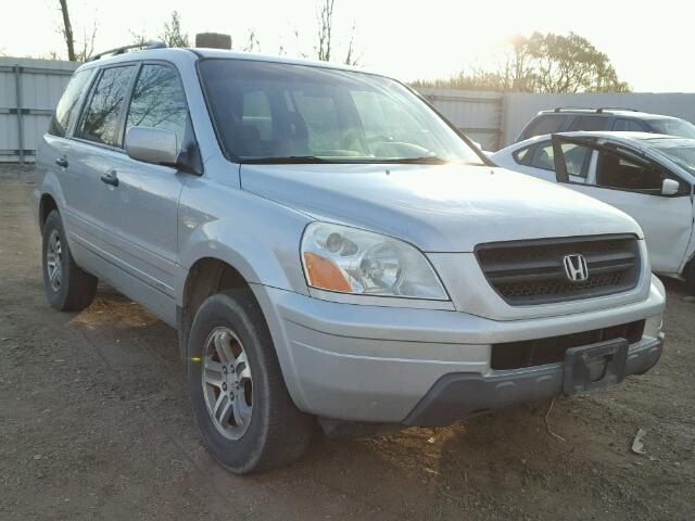 2HKYF18614H611700 - 2004 HONDA PILOT EXL SILVER photo 1