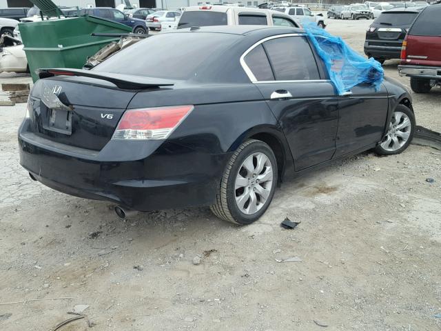 1HGCP36859A033169 - 2009 HONDA ACCORD EXL BLACK photo 4