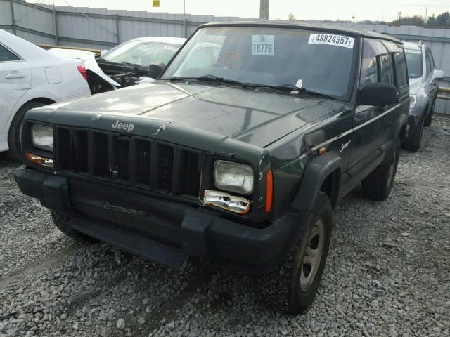 1J4FN68S9VL568137 - 1997 JEEP CHEROKEE GREEN photo 2