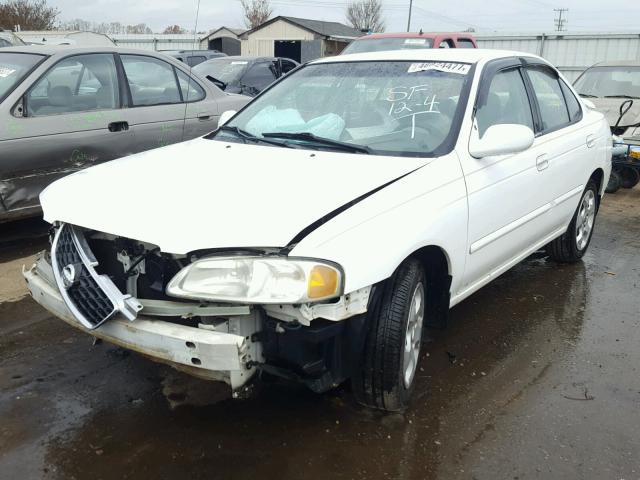 3N1CB51D63L712822 - 2003 NISSAN SENTRA XE WHITE photo 2