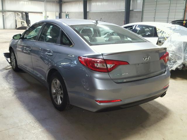 5NPE24AF2GH350589 - 2016 HYUNDAI SONATA SE GRAY photo 3