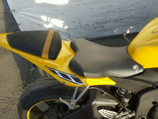 JYARJ12Y56A001396 - 2006 YAMAHA YZFR6 C YELLOW photo 6