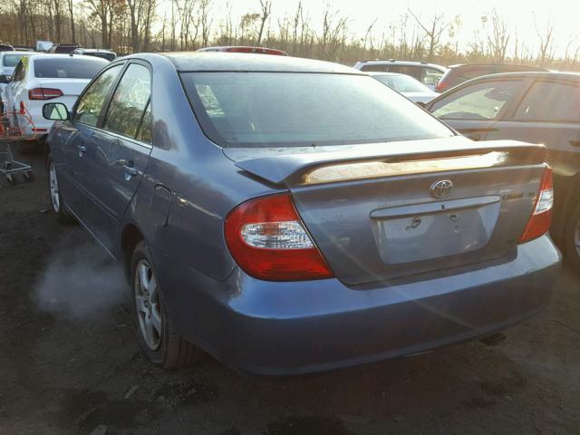 4T1BF30K32U508948 - 2002 TOYOTA CAMRY LE 蓝色 照片 3