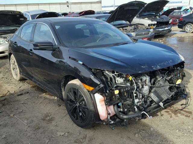 SHHFK7H54HU206284 - 2017 HONDA CIVIC EX BLACK photo 1