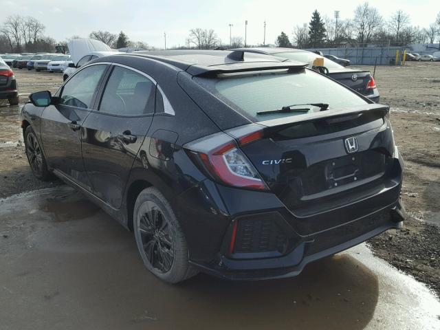 SHHFK7H54HU206284 - 2017 HONDA CIVIC EX BLACK photo 3