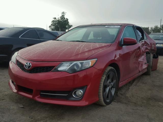 4T1BF1FK6CU632726 - 2012 TOYOTA CAMRY BASE BURGUNDY photo 2